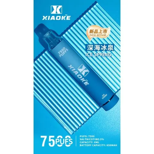 1733109461b2bba99cdb79d794b080ebaf4d0b6590_local-500x500-1.webp 【台灣現貨】XIAOKE 梟客 7500口 拋棄式電子煙 8ml長效續航穩定輸出 650mAh Type-C快充