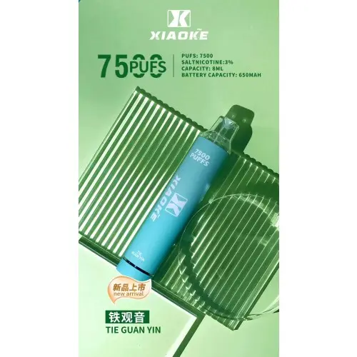 1733109461c30823bc85d8625f84e29d83ae136caa_local-500x500-1.webp 【台灣現貨】XIAOKE 梟客 7500口 拋棄式電子煙 8ml長效續航穩定輸出 650mAh Type-C快充