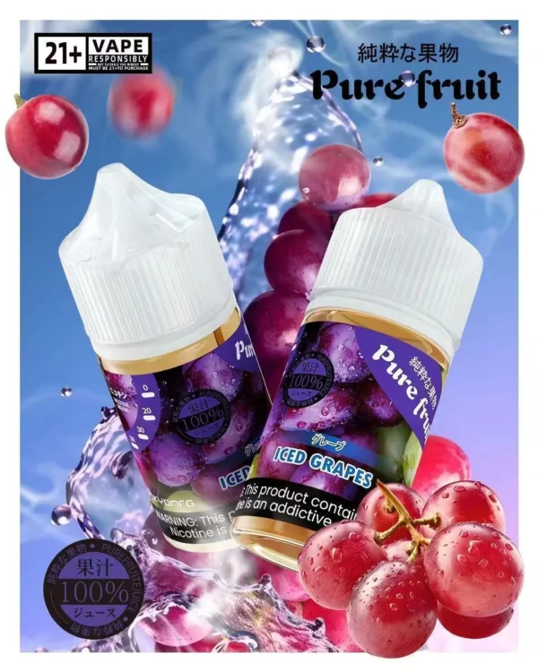1783411015378.webp Pure Fruit 純粹果物 煙油 30ml(日本原裝進口)|現榨果汁感+清爽順喉,通用各類注油小煙