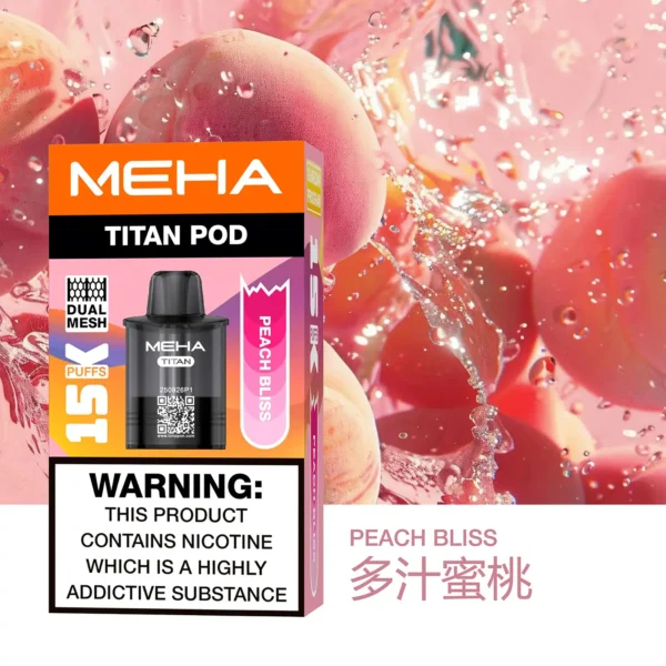 20251216203406.webp MEHA 魅嗨 TITAN 泰坦 15000口 專用煙彈|Mesh 網芯鮮活口感+15ml 巨量裝,3% 尼古丁鹽