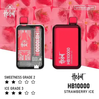 Hebat喜貝拋棄式一次性10000口-1.webp Hebat 喜貝 10000口拋棄式電子煙|15ml 大容量+全新 LED 螢幕顯示技術