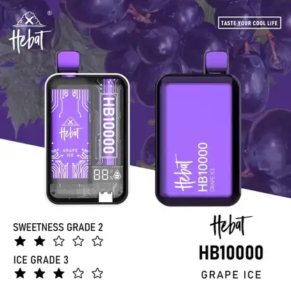 Hebat喜貝拋棄式一次性10000口-5.webp Hebat 喜貝 10000口拋棄式電子煙|15ml 大容量+全新 LED 螢幕顯示技術