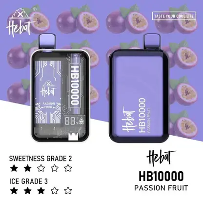Hebat喜貝拋棄式一次性10000口.webp Hebat 喜貝 10000口拋棄式電子煙|15ml 大容量+全新 LED 螢幕顯示技術
