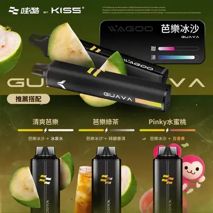 KISS-哇酷-6500口【雙芯組合-口味自由混搭更好玩】.webp WAGOO 哇酷 KIS5 6500口 拋棄式電子煙|雙芯磁吸混搭+升級不漏油結構