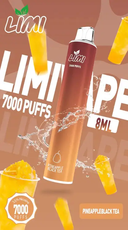 LIMI拋棄式一次性7000口-10.webp LIMI 7000口 拋棄式電子煙|冰感水果系列+吸氣發光 LED 燈條,3.5% 尼古丁鹽強勁擊喉,650mAh 可充電