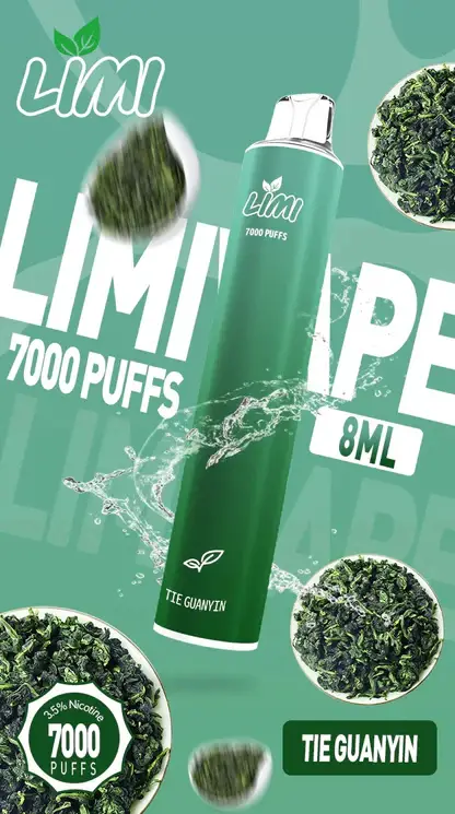LIMI拋棄式一次性7000口-11.webp LIMI 7000口 拋棄式電子煙|冰感水果系列+吸氣發光 LED 燈條,3.5% 尼古丁鹽強勁擊喉,650mAh 可充電