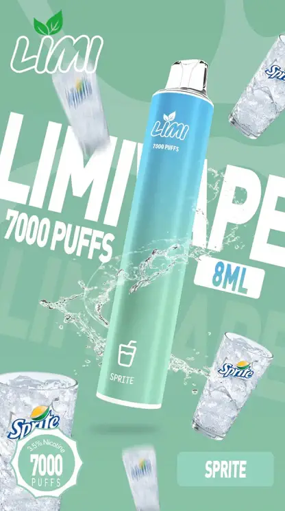 LIMI拋棄式一次性7000口-12.webp LIMI 7000口 拋棄式電子煙|冰感水果系列+吸氣發光 LED 燈條,3.5% 尼古丁鹽強勁擊喉,650mAh 可充電