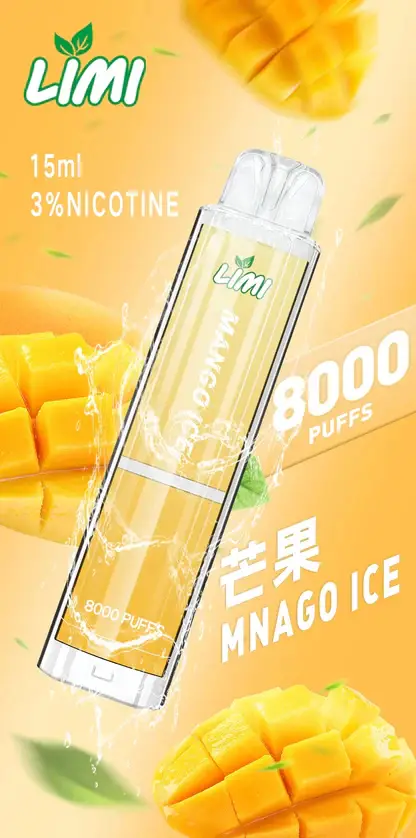 LIMI拋棄式一次性8000口-10.webp LIMI 8000口 拋棄式電子煙|15ml 大儲油量+吸氣感應發光燈條,3% 尼古丁鹽可充電式設計