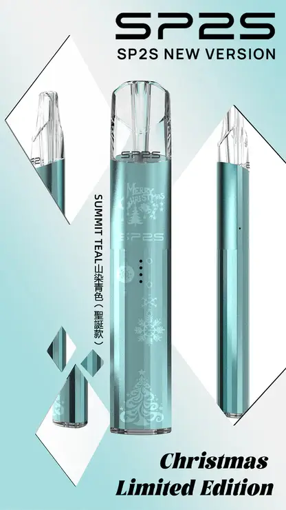 SP2S-聖誕系列主機【鈦系列】-3.webp SP2S 聖誕限定 鈦金屬 一代通用主機|鈦金屬立體浮雕+幻影七彩 LED 燈效,一代煙彈完美兼容