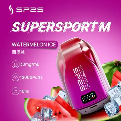 SP2S 歐洲版 12000口 拋棄式電子煙｜LED 電量顯示＋10ml 澎湃大容量，500mAh 可充電長效續航