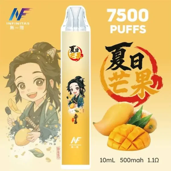 images-1.webp INF 無限 鬼滅之刃聯名 7500口 拋棄式電子煙|鬼滅之刃聯名造型+10ml 大容量煙油,Mesh 網芯強勁爆發,配置 550mAh 大容量電芯