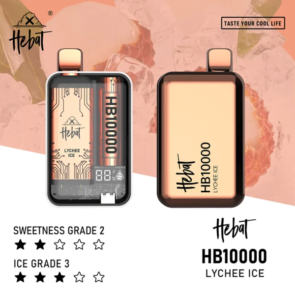 lizhi.webp Hebat 喜貝 10000口拋棄式電子煙|15ml 大容量+全新 LED 螢幕顯示技術