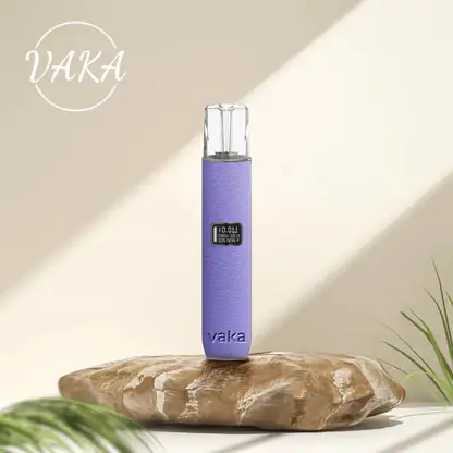 VAKA 義大利真皮 一代通用主機｜智能 LED 顯示螢幕＋8W-10W 雙檔功率調節，380mAh 快充穩定輸出適配一代煙彈