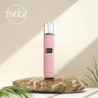 VAKA 義大利真皮 一代通用主機｜智能 LED 顯示螢幕＋8W-10W 雙檔功率調節，380mAh 快充穩定輸出適配一代煙彈