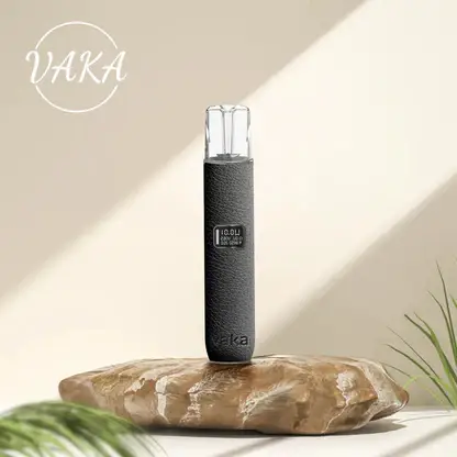 VAKA 義大利真皮 一代通用主機｜智能 LED 顯示螢幕＋8W-10W 雙檔功率調節，380mAh 快充穩定輸出適配一代煙彈