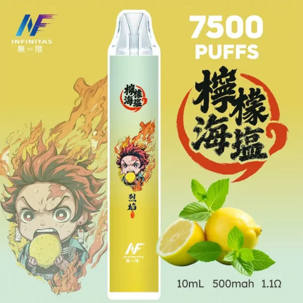 【INF無限-7500口-鬼滅系列-拋棄式】-鬼滅之刃-聯名限定款-7500口-19.webp INF 無限 鬼滅之刃聯名 7500口 拋棄式電子煙|鬼滅之刃聯名造型+10ml 大容量煙油,Mesh 網芯強勁爆發,配置 550mAh 大容量電芯