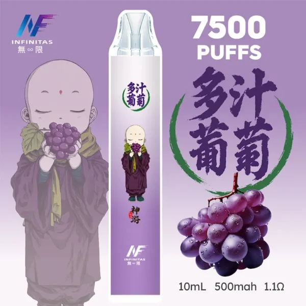 【INF無限-7500口-鬼滅系列-拋棄式】-鬼滅之刃-聯名限定款-7500口一次性電子煙-_-長效續航、濃郁口感_-台灣熱門電子煙711貨到付款-10.webp INF 無限 鬼滅之刃聯名 7500口 拋棄式電子煙|鬼滅之刃聯名造型+10ml 大容量煙油,Mesh 網芯強勁爆發,配置 550mAh 大容量電芯