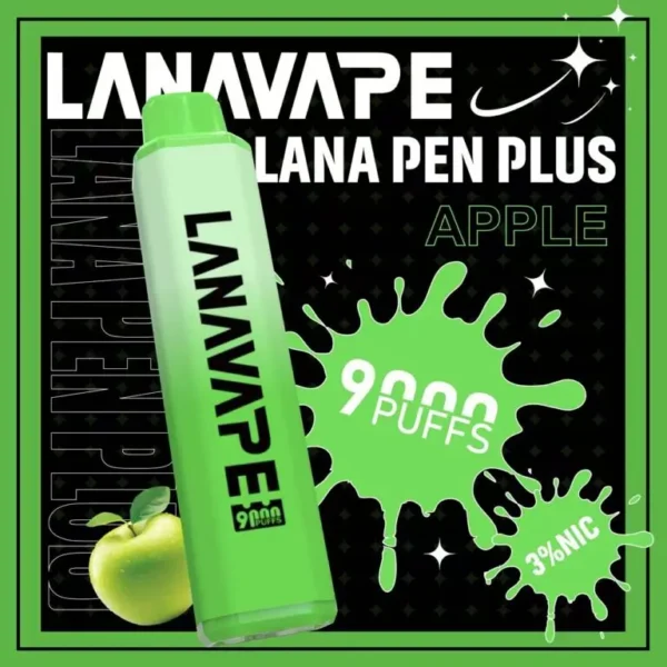 圖片_20260721191236-768x768-1.webp LANA PEN PLUS 9000口拋棄式電子煙|15ml巨量儲油+Mesh網芯,支援 Type-C 充電