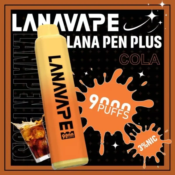 圖片_20260721191351-768x768-1.webp LANA PEN PLUS 9000口拋棄式電子煙|15ml巨量儲油+Mesh網芯,支援 Type-C 充電