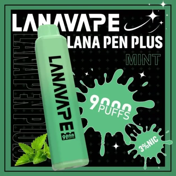 圖片_20260721191402-768x768-1.webp LANA PEN PLUS 9000口拋棄式電子煙|15ml巨量儲油+Mesh網芯,支援 Type-C 充電