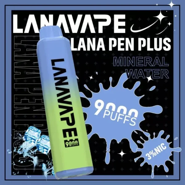 圖片_20260721191423-768x768-1.webp LANA PEN PLUS 9000口拋棄式電子煙|15ml巨量儲油+Mesh網芯,支援 Type-C 充電