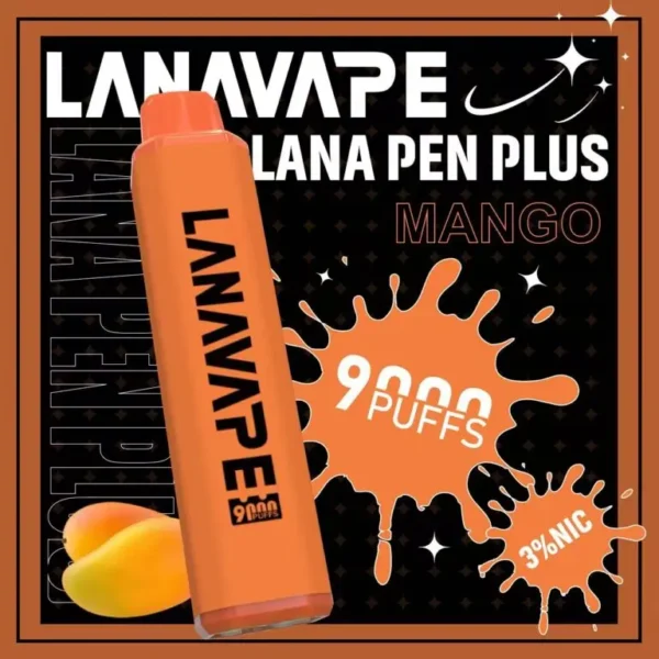 圖片_20260721191429-768x768-1.webp LANA PEN PLUS 9000口拋棄式電子煙|15ml巨量儲油+Mesh網芯,支援 Type-C 充電